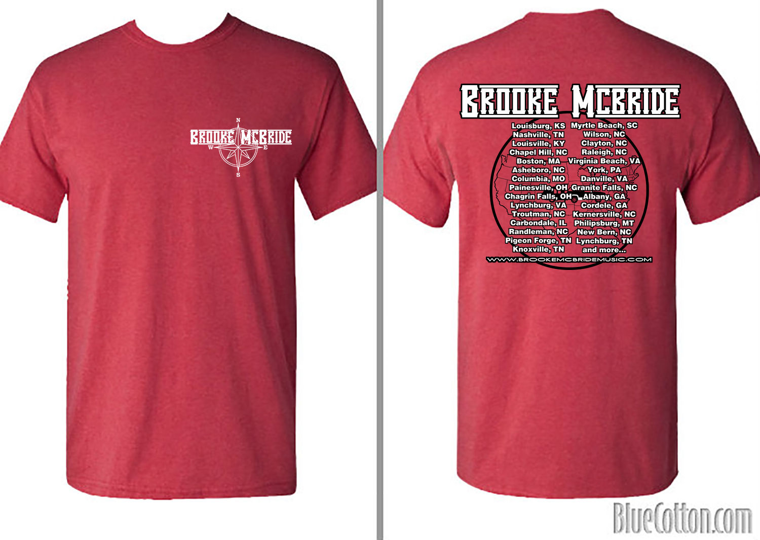 Red Brooke McBride Tour Shirt