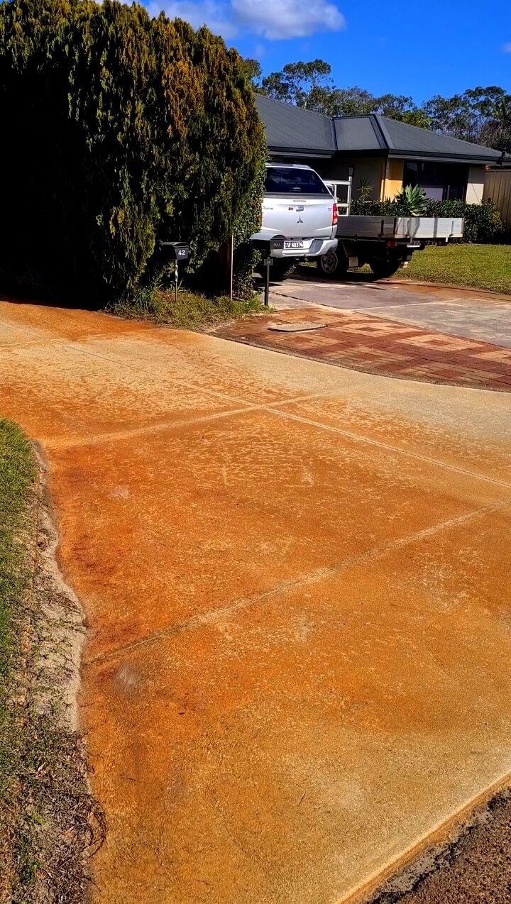 Driverway before