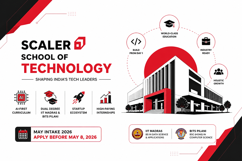Last Date to Apply for Scaler School of Technology 2026 – Don’t Miss 8 May Deadline