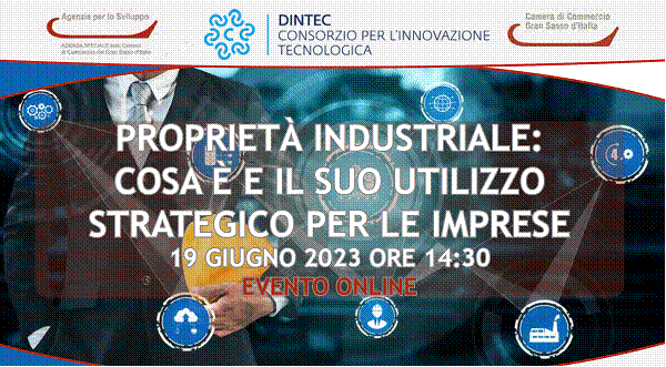 Webinar gratuito: “Proprietà industriale: cosa è e il suo utilizzo  strategico per le imprese 