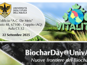 WORKSHOP “BiocharDay@UnivAQ: nuove frontiere del Biochar” - Università degli Studi dell'Aquila