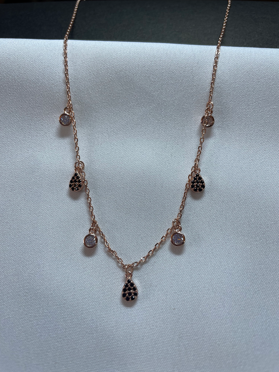 Thumbnail: Rose Silver Mini Pendant Necklace by Lane47