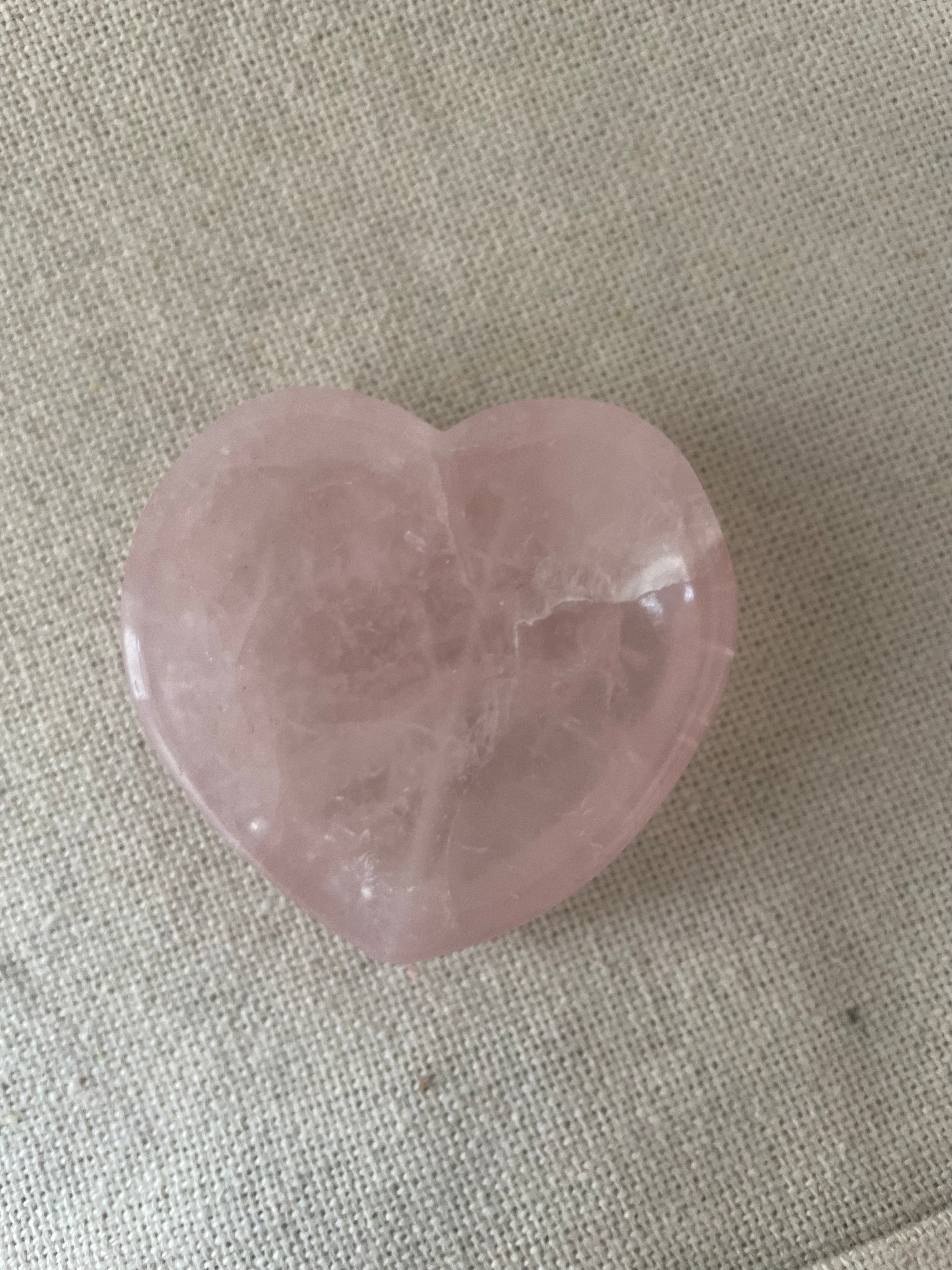 Coupelle coeur Quartz Rose