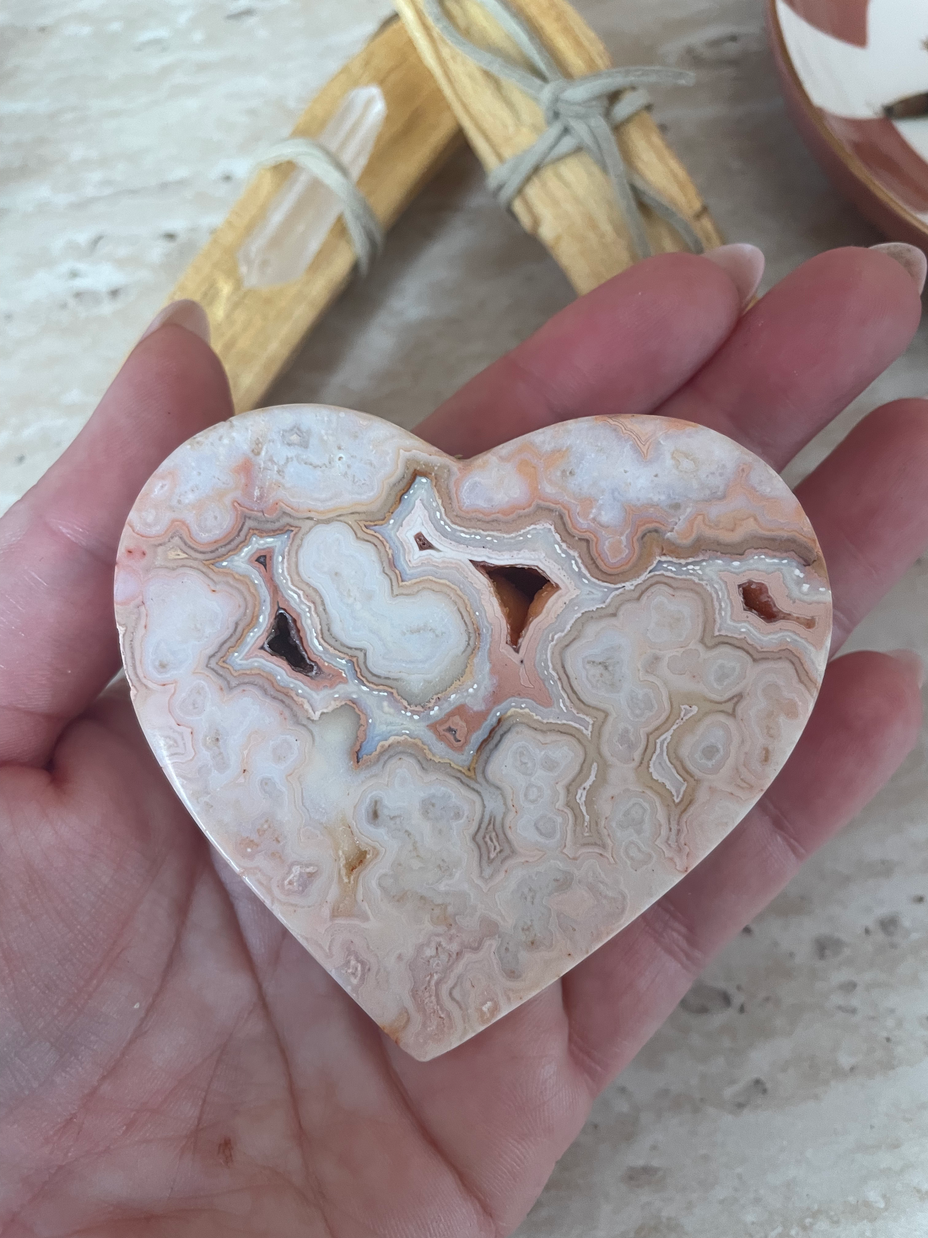 Coeur Agate Crazy Lace