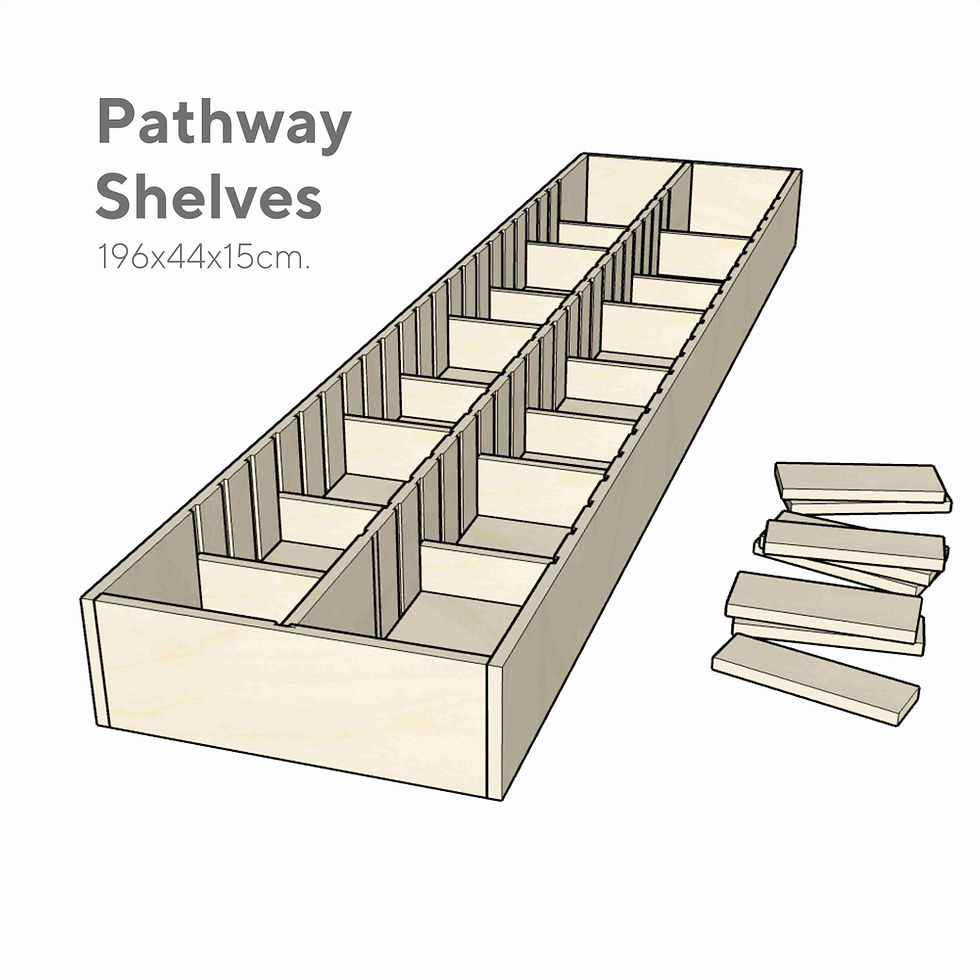 Трасе с подвижни препядствия - Shelves