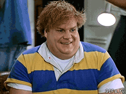 large, light-skinned man shrugging with the caption "No idea!"