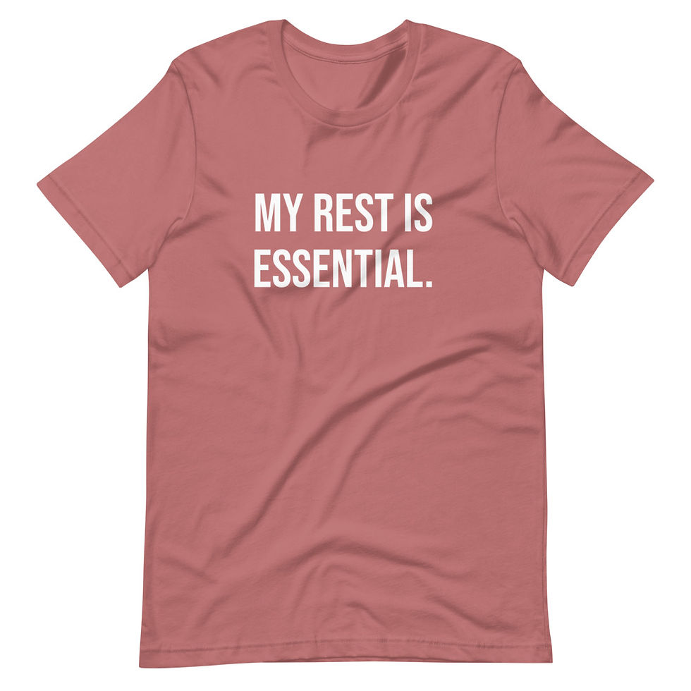 Thumbnail: My Rest Is Essential (White Text)