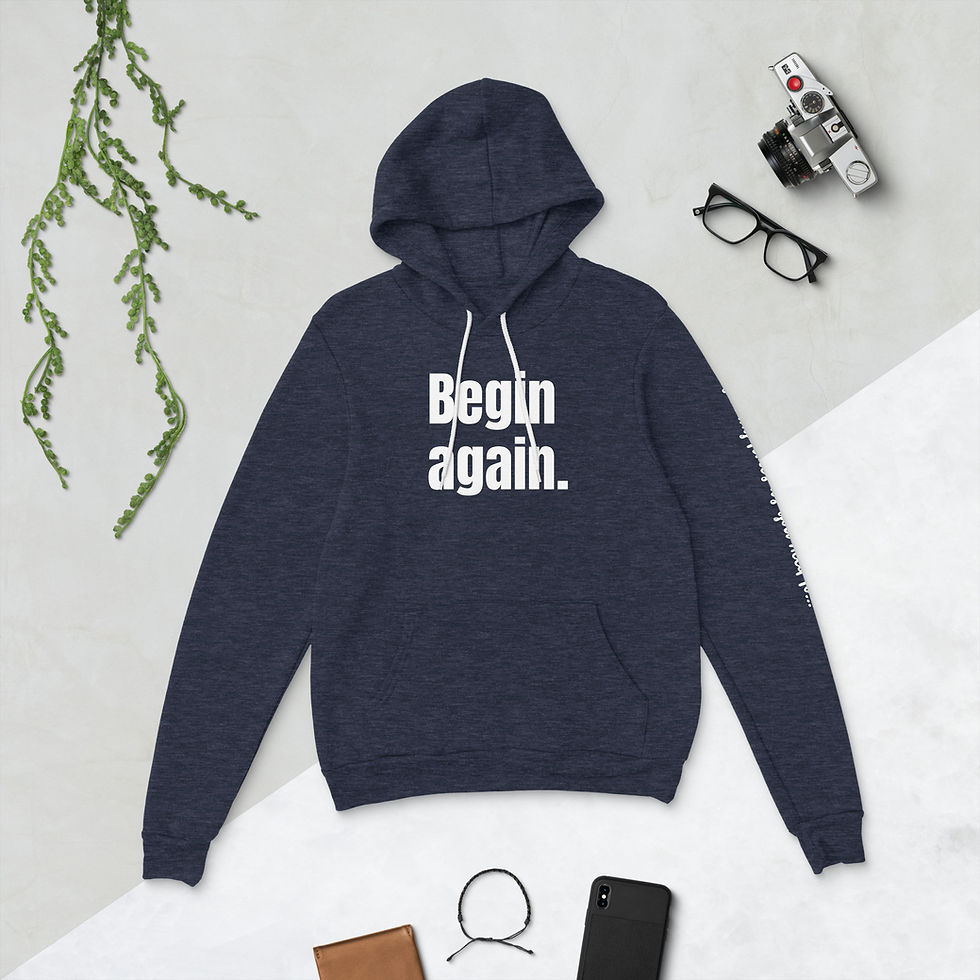 Thumbnail: Begin Again Unisex hoodie