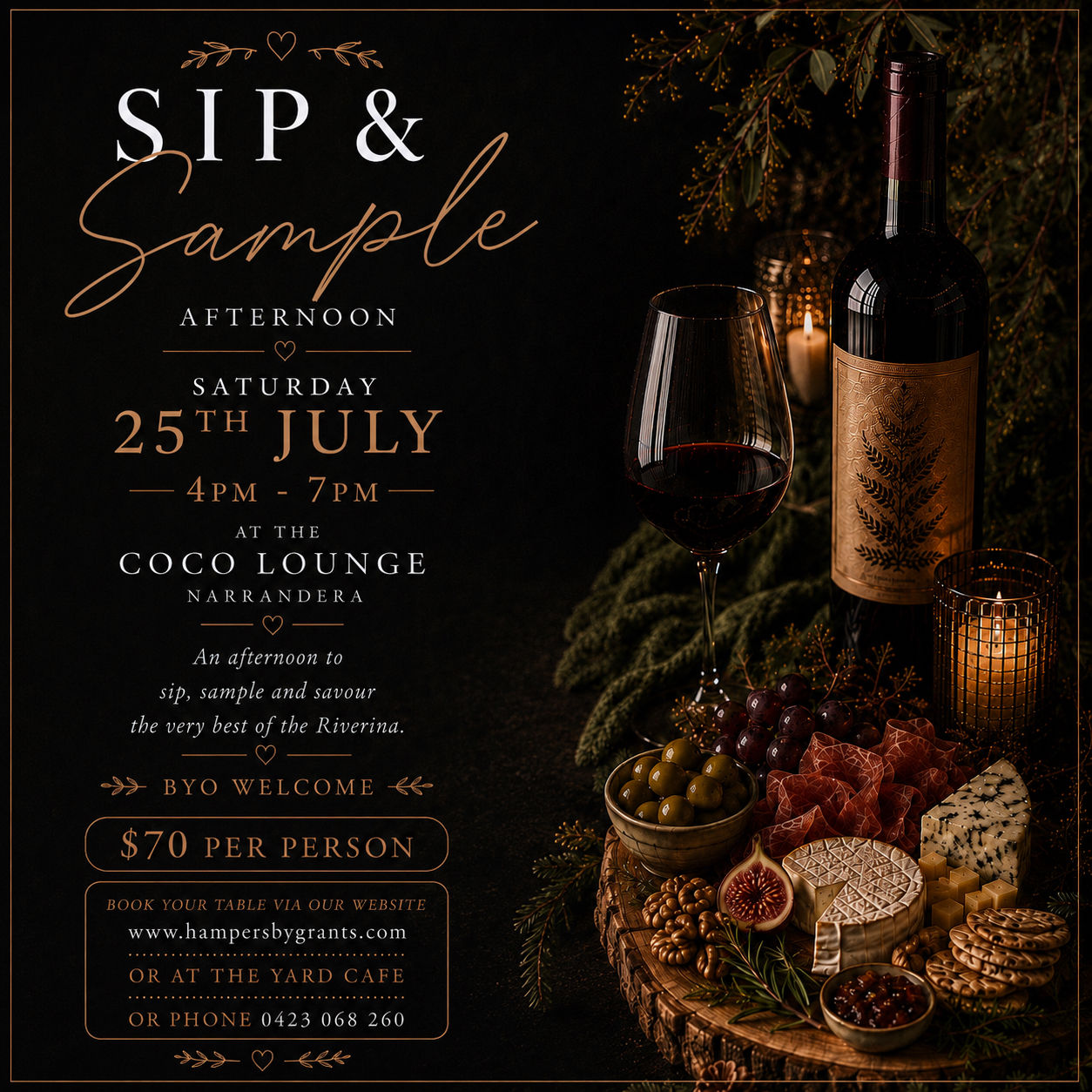 Sip & Sample Ticket