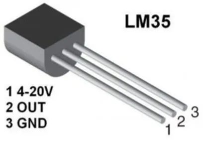 LM35 temperature sensor: