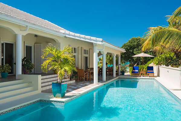 Private pool, best beach, Sapodilla Bay, Providenciales, Conde Nast, Forbes, beachfront, Caribbean, oceanfront, ocean views, sand, relax, family, couples, Grace Bay,