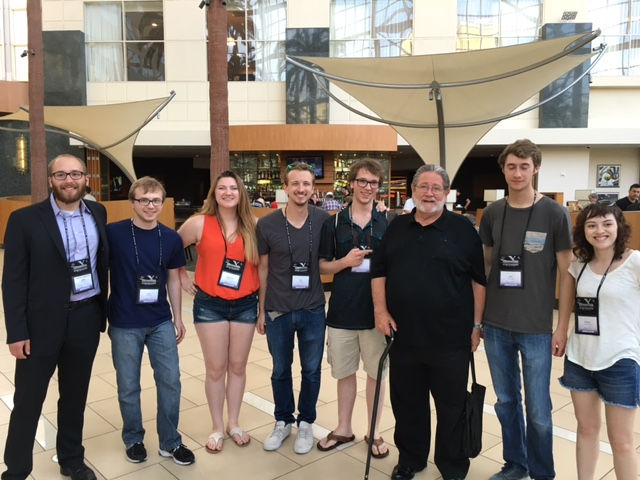 Bobby Shew with UND trumpet students