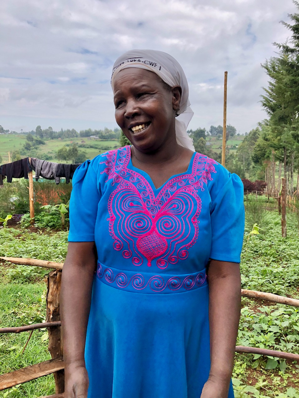Kenyan woman in her farm