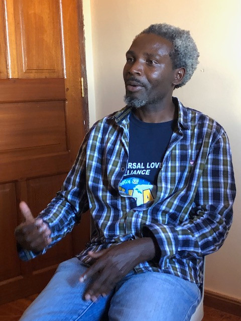 man sitting down