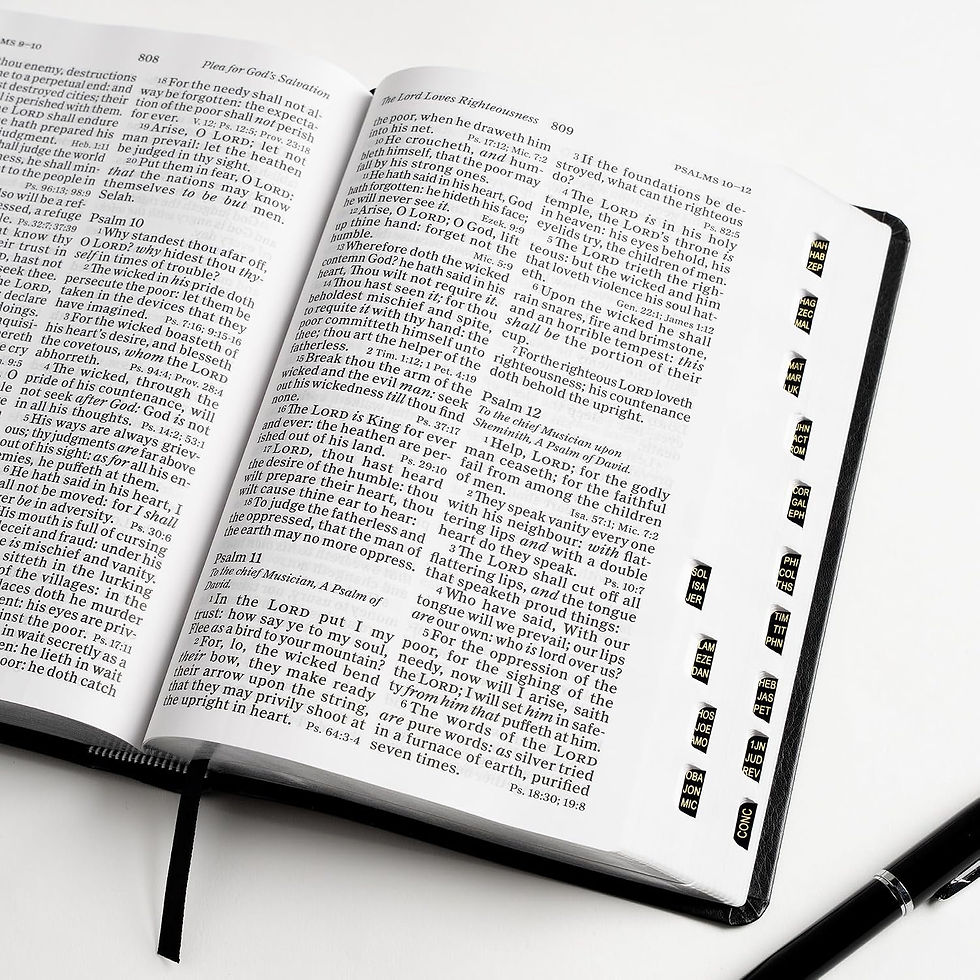 Thumbnail: KJV Large Print Personal Size Reference Bible, Charcoal LeatherTouch Crown of Th