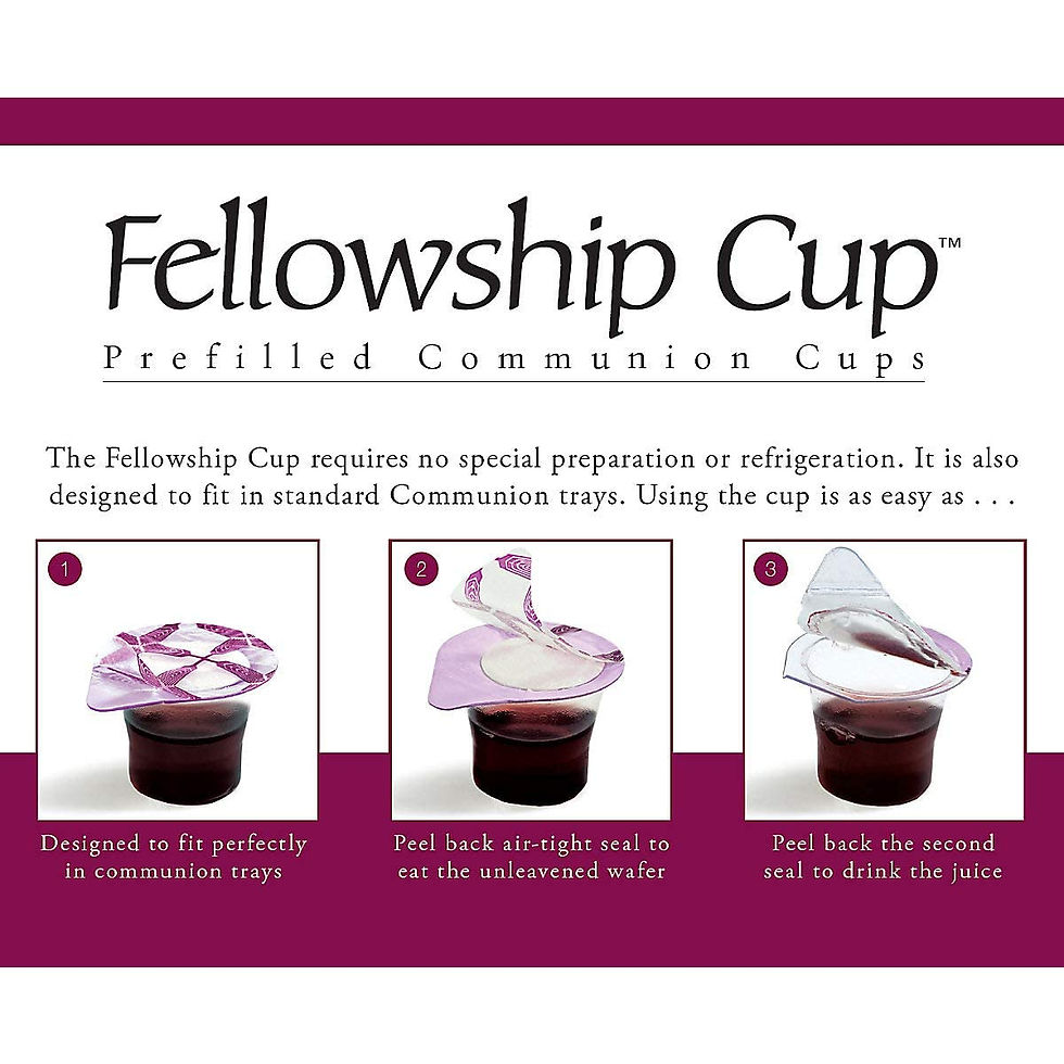 Thumbnail: Broadman Pre-filled Communion Fellowship Cup Juice and Wafer Set, 6 Count