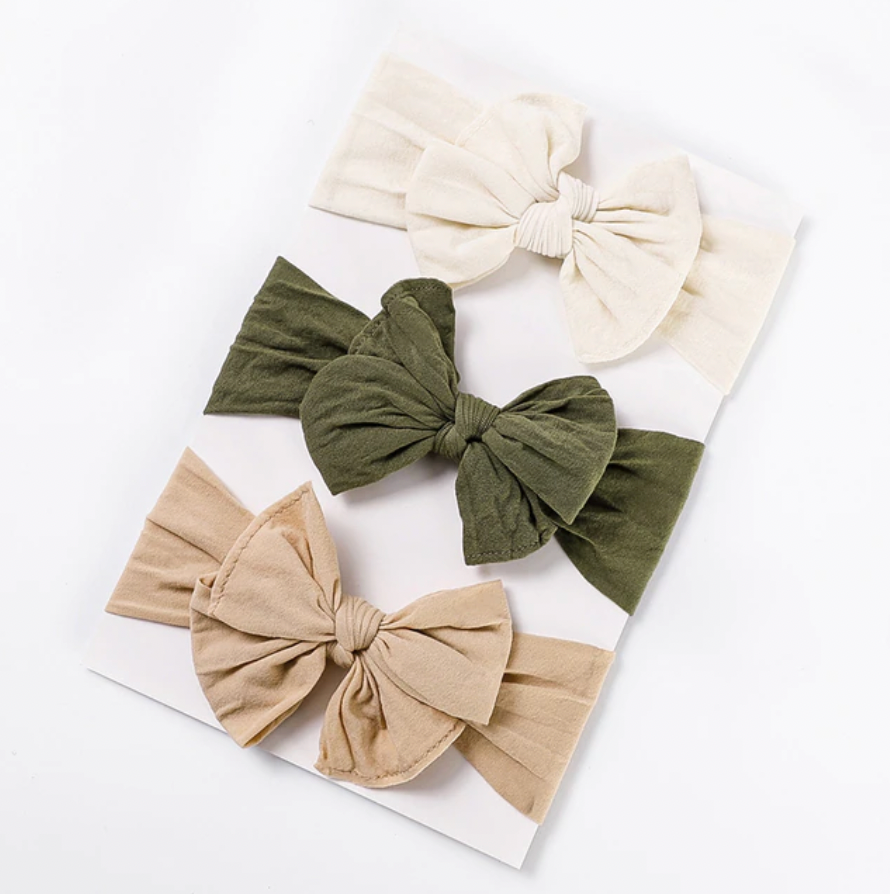 Thumbnail: 3 PCS BOWS HEADBANDS