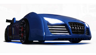 V8 Audi Quattro Blue