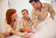 Architekten unterhalten sich - Branche Architektur - Werbemittel Hagemann