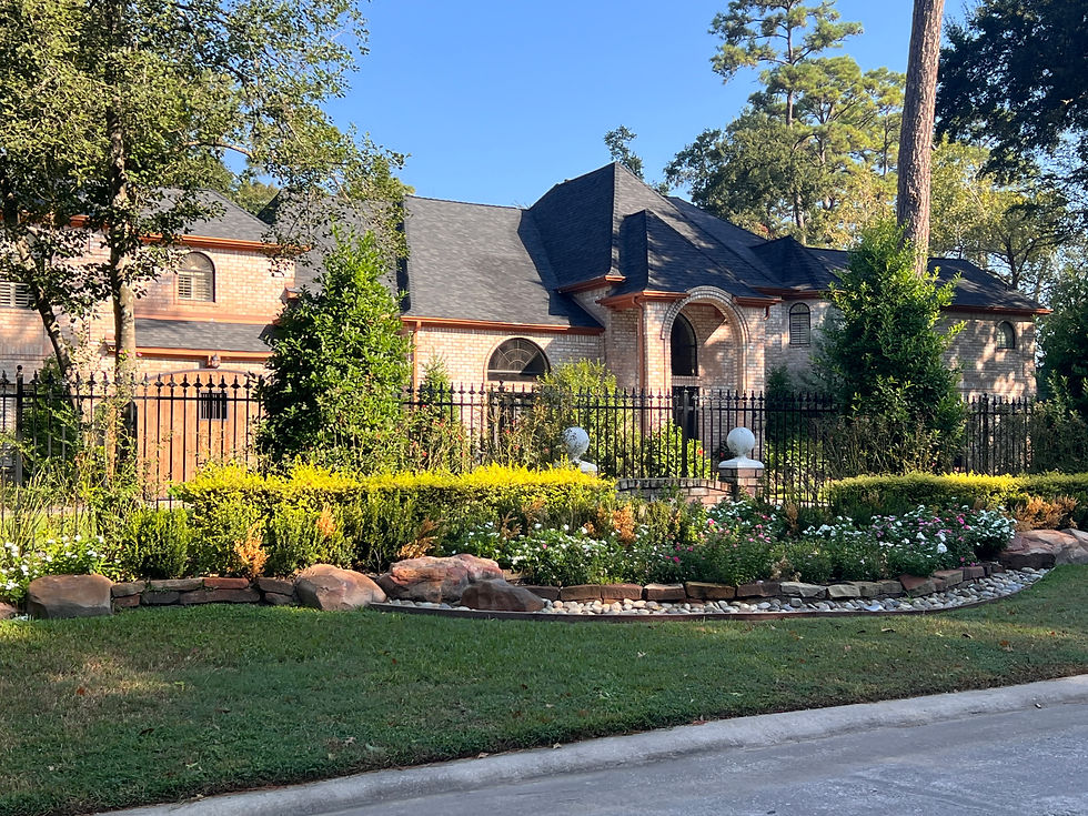 Gated estate home in Grogan's point in grogan's mill of the woodlands texas