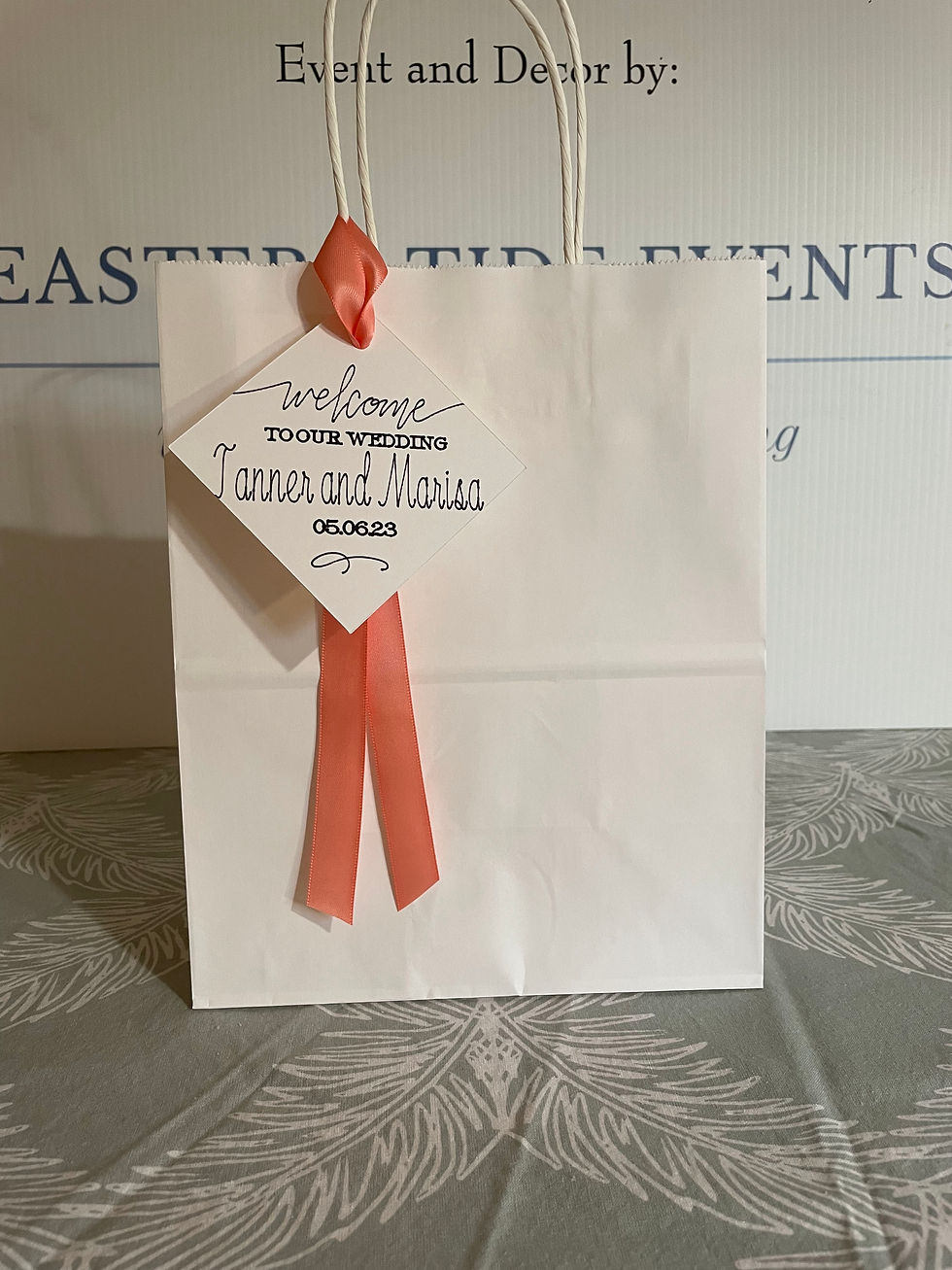 Custom Wedding Guest Bags