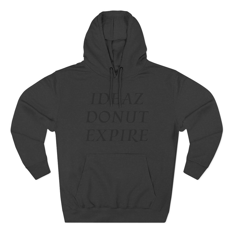 Thumbnail: Hoodie - 'Ideaz Donut Expire' Retro Donut Shop Logo Pullover