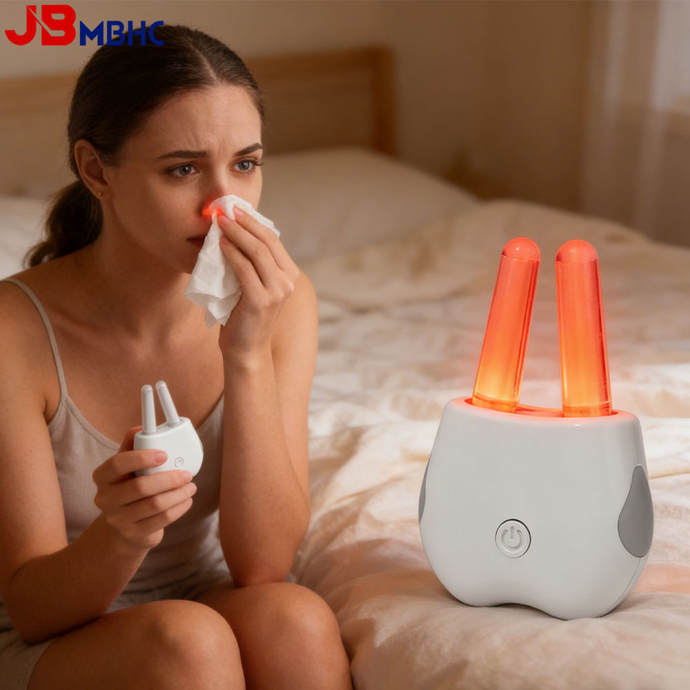 Portable Red Light Nasal Therapy Device with Infrared Phototherapy Nasal Care fo