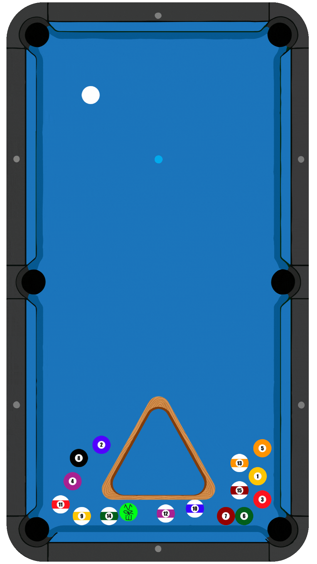 Rabbit Rack, break and goal