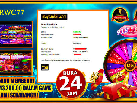 Tahniah member dapat cuci dalam 918KISS!! RM3,200.00!! JOIN KAMI SEKARANG!!!!