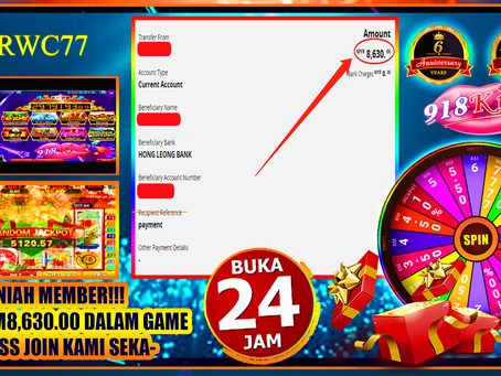 Tahniah member dapat cuci dalam 918KISS!! RM8,630.00!! JOIN KAMI SEKARANG!!!!