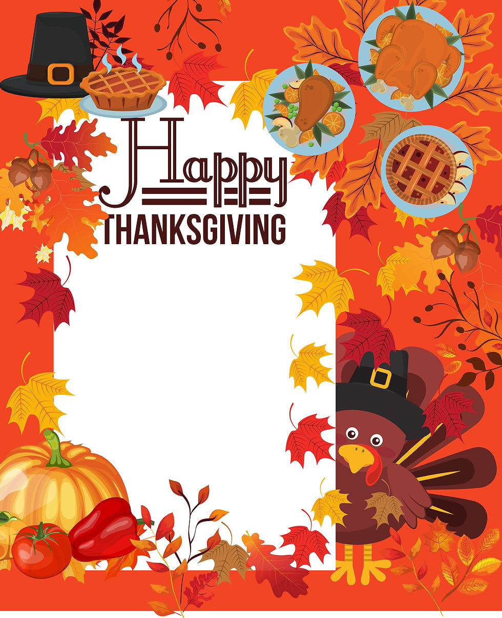Thanksgiving Scrapbook Printables (8 Pages plus a Bonus Blank ...