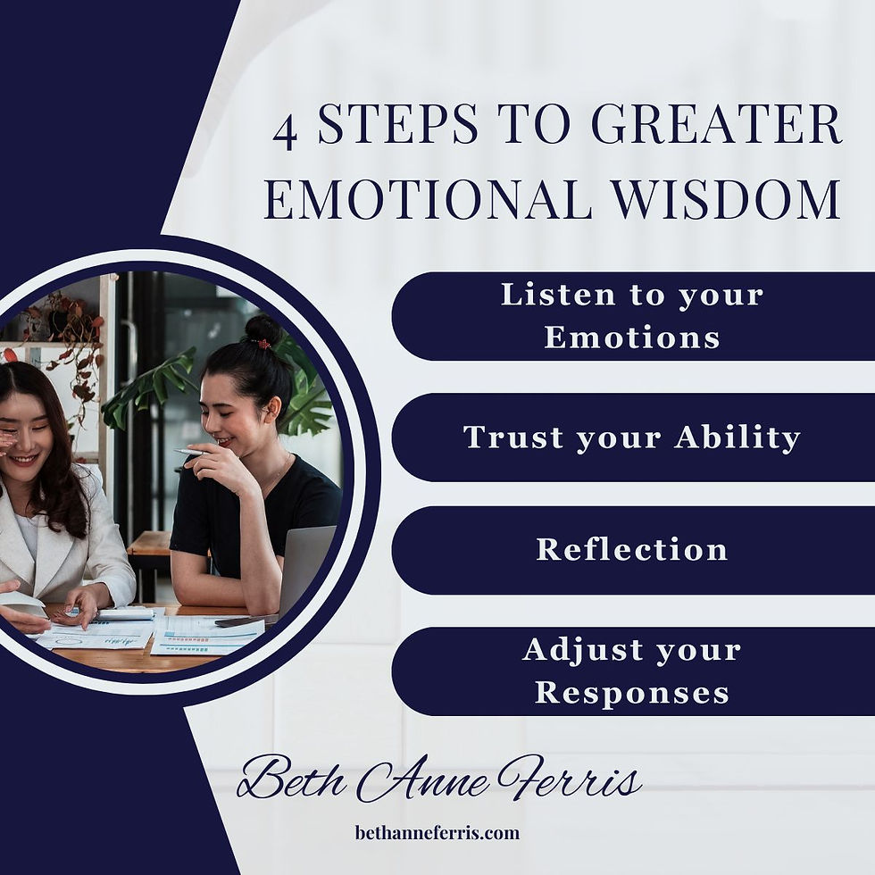 4 steps to greater emotional wisdom