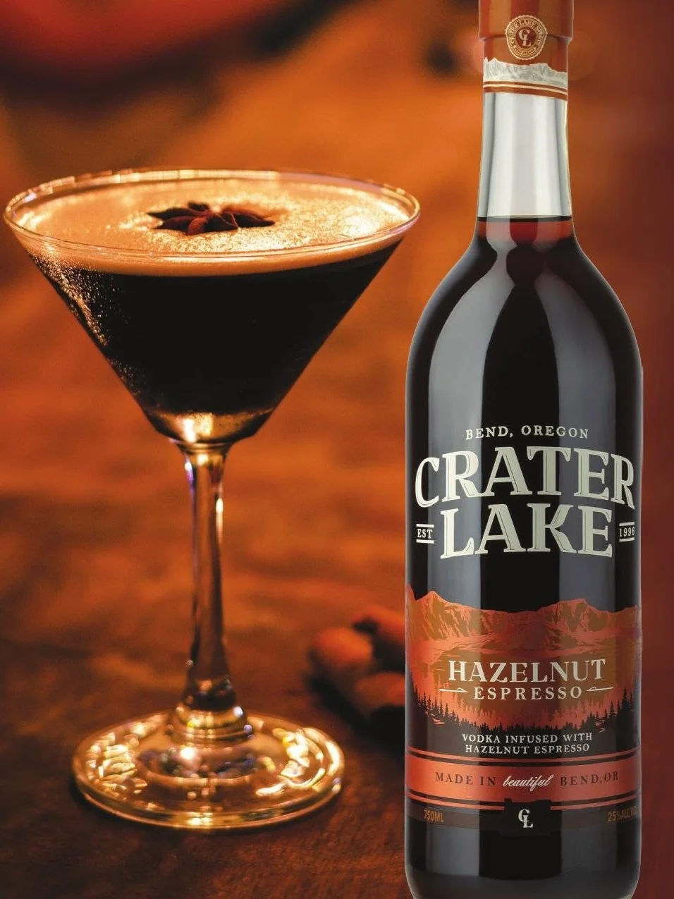 Crater Lake Hazelnut Espresso Vodka