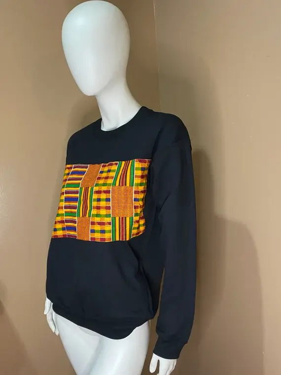 Atouch Handmade Kente-Designed Hoodie