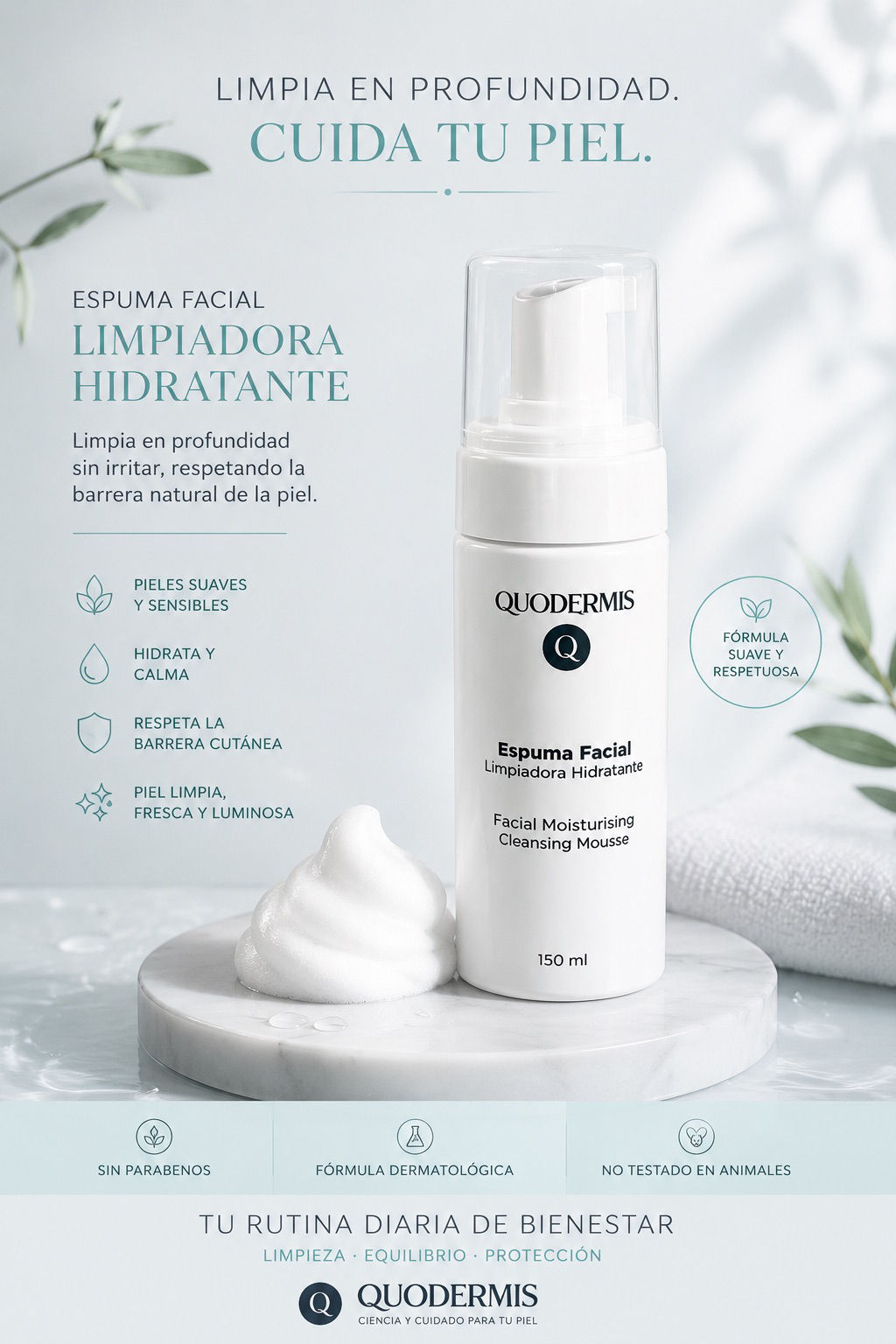 ESPUMA LIMPIADORA FACIAL REVITALIZANTE