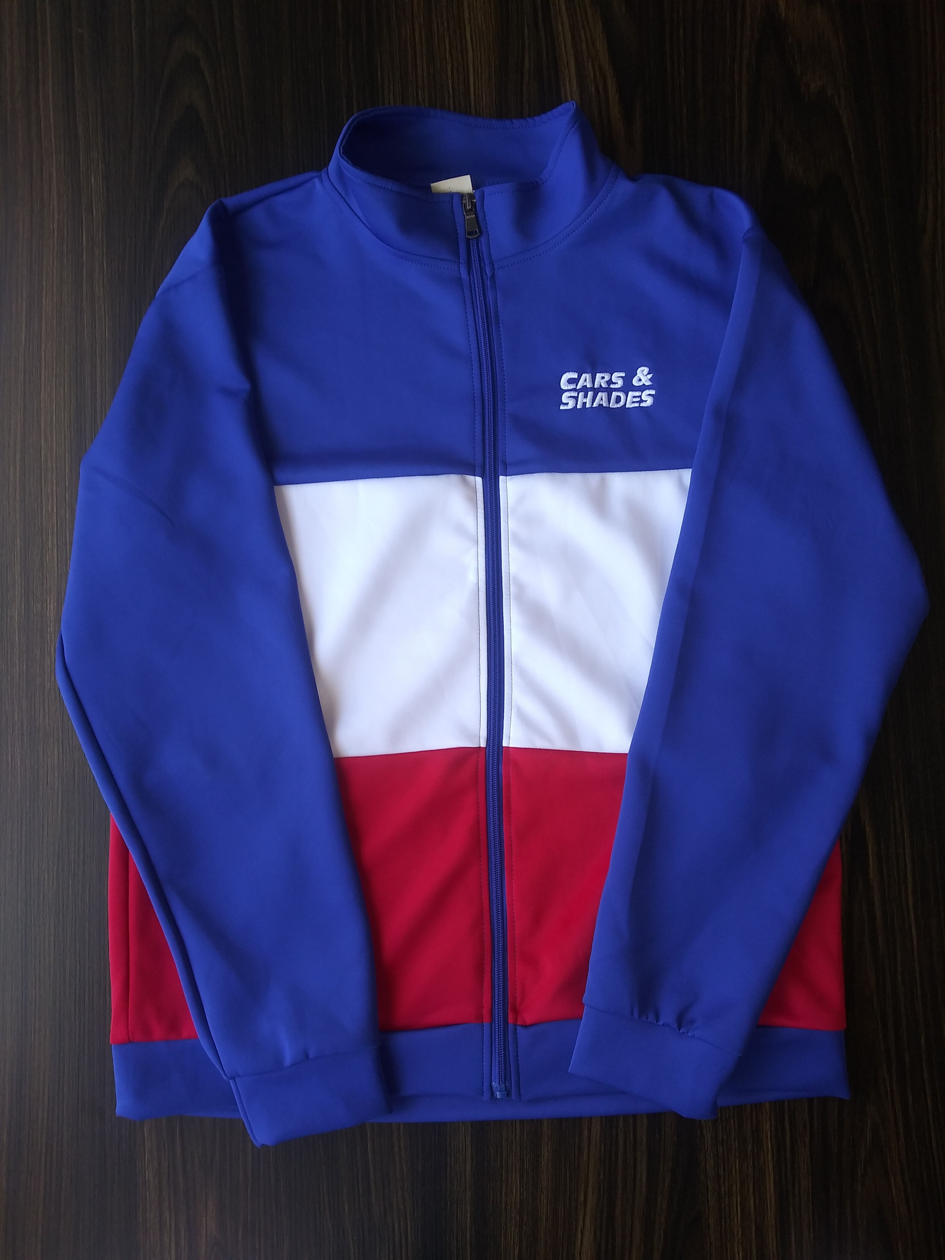 Cars & Shades embroidered 3 logo tracksuit