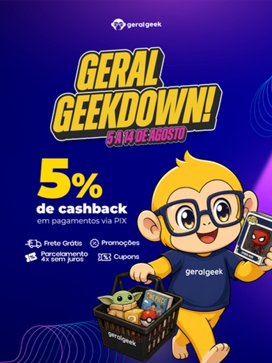 Geral GeekDown chega com cashback, frete grátis e ofertas imperdíveis para colecionadores