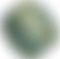 A polished blue and blue-green tumbled aquamarine stone