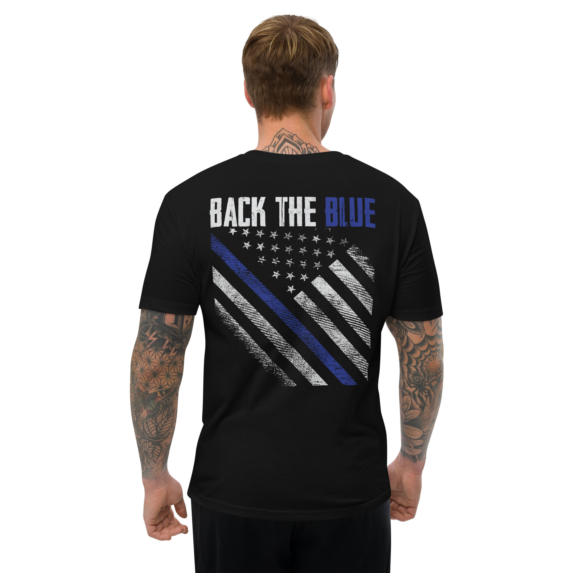 BD2 BACK THE BLUE SQUARE FLAG/ NEXT LEVEL 3600