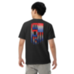 BD2 Logo on American Flag T-Shirt – Patriotic Statement | Comfort Colors 1717
