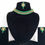 Thumbnail: Choker tikka stone beads set in green colour
