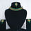 Thumbnail: Choker tikka stone beads set in green colour