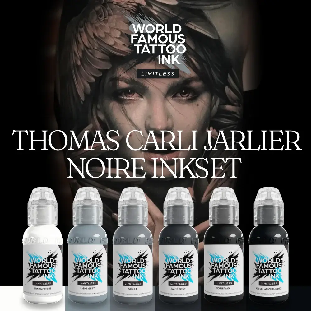Thomas Carli Jarlier- Noire Ink Set — World Famous Tattoo Ink 1oz