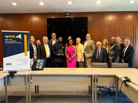 New York Small Business Development Center Veteran Entrepreneur of the Year Award!