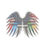 Thumbnail: Thin Line Angel Wings Sticker – Honoring All First Responders