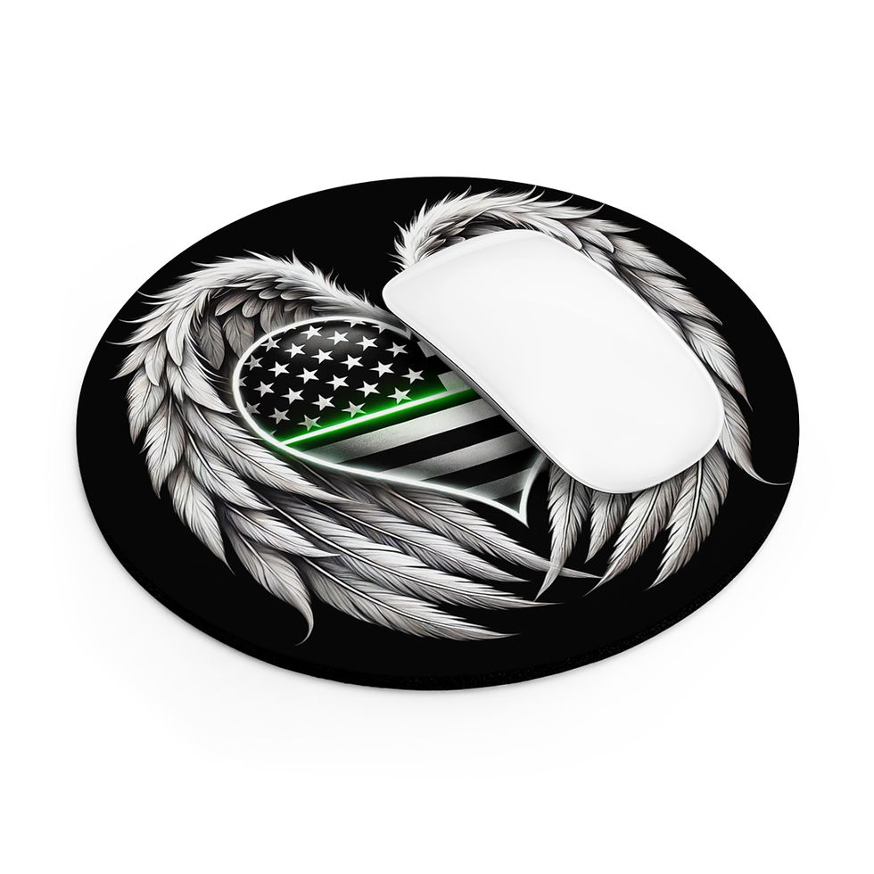 Thumbnail: Thin Green Line Mouse Pad