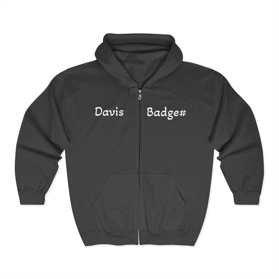 Thumbnail: Personalized Version-  The Heart of a Dispatcher - Zip Up Hoodie 