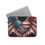 Thumbnail: Patriotic Firefighter Laptop Sleeve - American Flag Heart Design