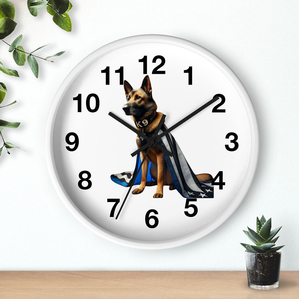 Thumbnail: Time to Serve" K9 Unit Wall Clock