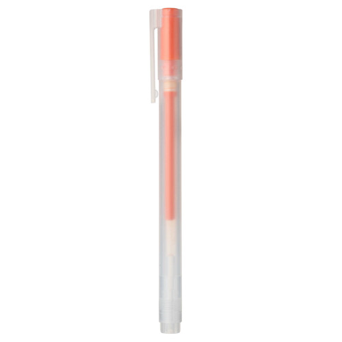 Gel Ink Pen Cap Type 0.38mm, Orange MUJI Philippines